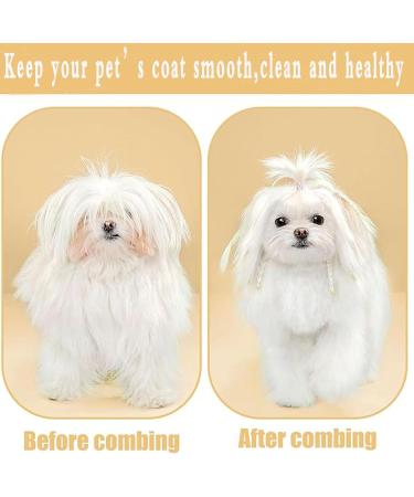 Pets Grooming Comb 3 Pcs Rounded-Tip Solid Wood Comb for Dog Comb Cat Comb Reusable Hair Shedding Comb Remove Lice Flea Comb - Buy Online on GoSupps.com