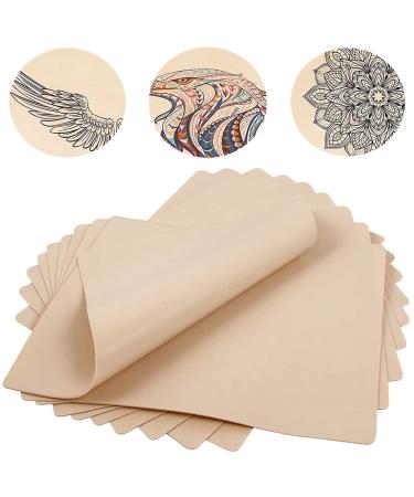 Tattoo Practice Skins - Lyuxzad 10 Sheets Blank Tattoo Skin Practice 7.4x5.6" Double Sides Fake Skin Tattooing Microblading Eyebrow Lip Practice Skin for Beginners and Experienced Artists 10pcs - Buy Online on GoSupps.com