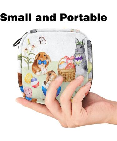 Women's Bunny Easter Tampon Bag | Zip Pocket Storage for Menstrual Products | Multi-functional Binding Bags - Buy Online on GoSupps.com