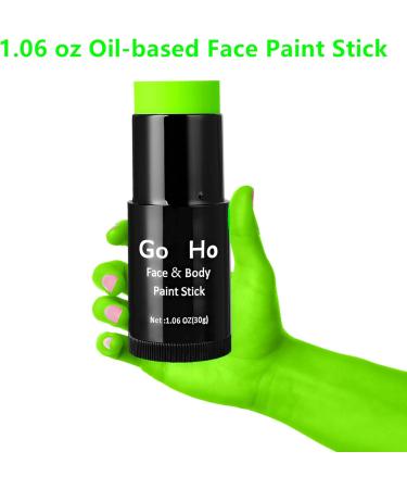 Go Ho Cream-Blendable Light Green Face Paint Stick (1.06 Oz) for Grinch Costume | Halloween Cosplay SFX Makeup | Waterproof - Buy Online on GoSupps.com