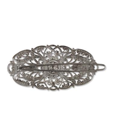 Rivelle Vintage Silver Hair Clip for Women | 5 cm Traditional Wedding Hair Accessory - Buy Online on GoSupps.com
