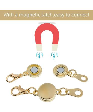 Durable Locking Magnetic Jewelry Clasp Set - 12 Pieces (Gold/Silver) - Buy Online on GoSupps.com
