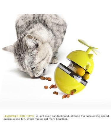 Interactive Cat Toy with Rolling Balls and Snack Dispenser - Yellow - Buy Online on GoSupps.com