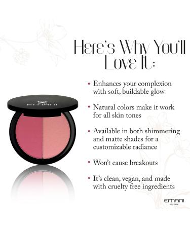 Emani Tahiti Breeze Highlighter & Blush Powder | Vegan & Cruelty-Free - Buy Online on GoSupps.com