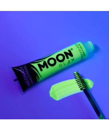 Moon Glow Neon UV Hair Color Streaks 15ml - Set of 5 | Temporary Hair Mascara Dye | Glows Under UV Light - Buy Online on GoSupps.com