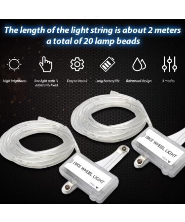 RECORA 2 Tire Pack LED Bike Wheel Lights - Ultra Bright Waterproof Spoke Lights for Night Riding - Red - Buy Online on GoSupps.com