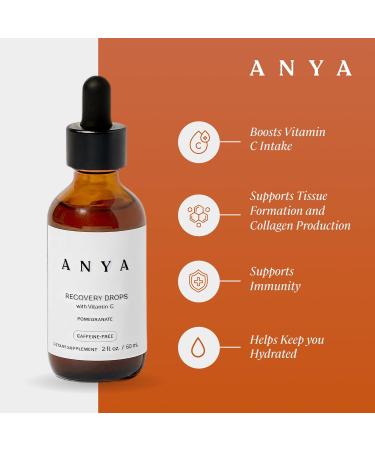 ANYA Postpartum - Recovery Drops (2 fl oz 30 Servings) Liquid Vitamin C for Adults Antioxidant Breastfeeding Safe Non-GMO Gluten Free - Buy Online on GoSupps.com