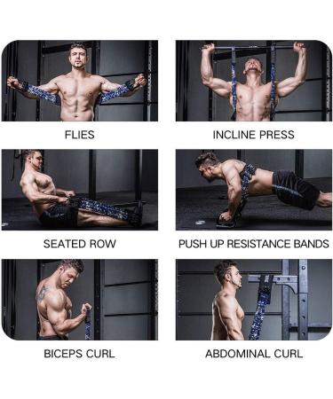 INNSTAR Adjustable Bench Press Push Up Resistance Bands - Camo Red-80lb | Home Gym Fitness Equipment - Buy Online on GoSupps.com