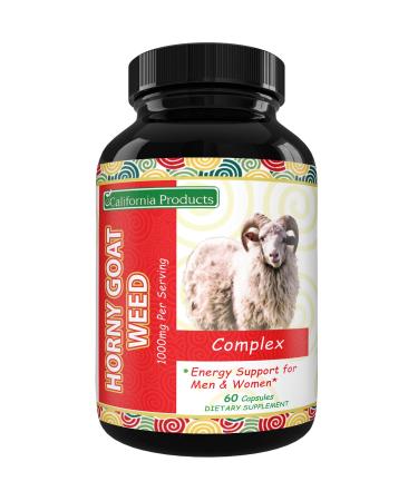 Horny Goat Weed Herbal Extracts - Horny Goat Weed for Men and Womens Energy Support with Maca Root Tribulus Terrestris and Saw Palmetto