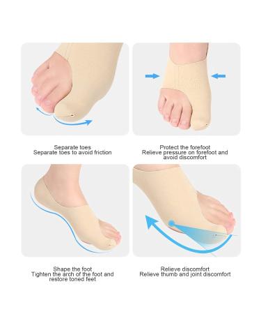 Bunion Corrector for Women & Men | Relief Sleeve Socks & Toe Straightener | Hallux Valgus Big Separator & Joint Protector Pad - Buy Online on GoSupps.com