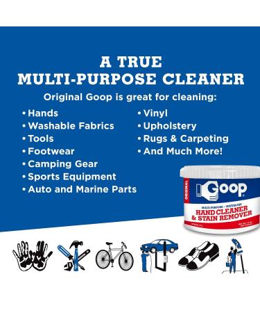 GOOP Multi Purpose Hand Cleaner Waterless Hand Degreaser Laundry Stain Remover NonToxic and Biodegradable Cleaner Remove Dirt - 14 Oz - Buy Online on GoSupps.com