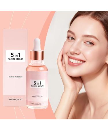  yxcully 5-in-1 Vitamin C Face Serum - 5-in-1 illuminating anti-aging face serum nourishing and hydrating reduces fine lines improves skin elasticity and evens skin tone (3 pcs) - Buy Online on GoSupps.com