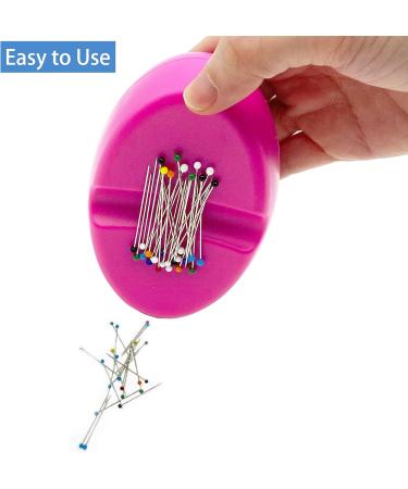 Dolstar Magnetic Pin Holder with 100 Plastic Head Pins & Drawer - Pink Magnetic Pincushion for Sewing & Quilting - Buy Online on GoSupps.com