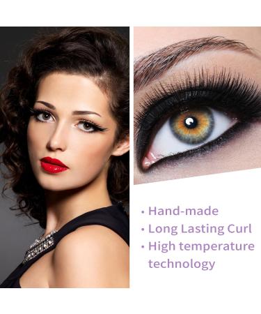 Premium D Curl Eyelash Extensions 8-20mm - Super Volume 20 Rows for Professional Salon Use | Soft Silk Matte Dark - 0.05-D-8-16 Mixed - Buy Online on GoSupps.com