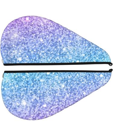 Multicolor Glitter Microfiber Hair Towel - Super Absorbent Coral Velvet Quick Dry Wrap for Long Curly & Thick Hair - Buy Online - Buy Online on GoSupps.com