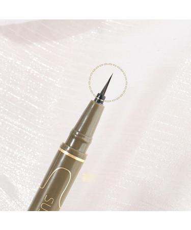Waterproof Eyeliner High-Pigmented Extra-Fine Precision Liquid Ink Eyeliner | Smudge Resistant Long Lasting Eyeliner All Day Waterproof Eyeliner Makeup Jiem-ca 02# Dark Brown - Buy Online on GoSupps.com