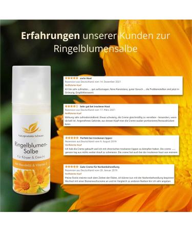 Naturprodukte Schwarz Calendula Ointment 50ml | Organic Almond Oil Skin Protection | No Mineral Oils - Buy Online on GoSupps.com