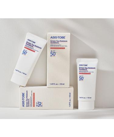 ASIS-TOBE Green Tea Moisture Sunblock 1.69 oz / 50 ml - SPF 50 Protection - Buy Online on GoSupps.com