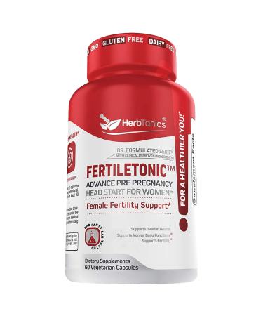 Fertility Supplements for Women to Help Pregnancy & Better Conception + Prenatal Vitamins (60 Count (Pack of 1))