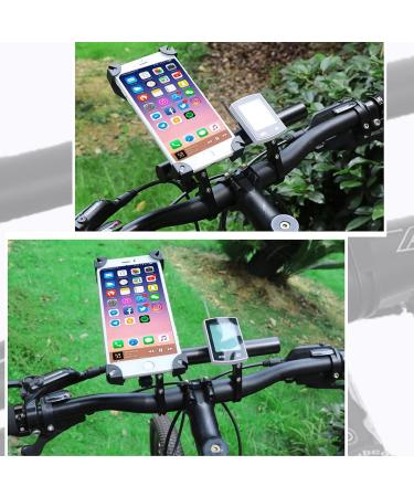 ZXIRANYUN Bicycle Handlebar Extender Rack - Aluminum Alloy Double Clamp Multi-Function Extension for Stopwatch & Lamp Bracket, Black - Buy Online on GoSupps.com
