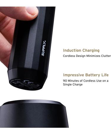 Supply Trimmer | Electric Beard Trimmer for Men - Trim Edge & Shave Wet or Dry - Waterproof & Adjustable Guard - Buy Online on GoSupps.com