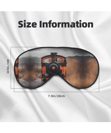 Locomotive Print Ultra-Soft Light-Blocking Eye Mask | Optimal Comfort & Restful Sleep | International Shipping Available - Buy Online on GoSupps.com