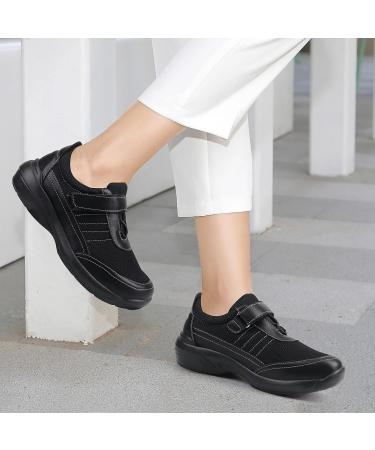 Ortho+rest Women Pain Relief Walking Shoes - Size 9 Black | Ideal for Sensitive & Bunions Feet - Buy Online on GoSupps.com