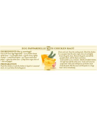 De Cecco Egg Pappardelle Pasta - 8.8 oz - 1 Pack - Buy Online on GoSupps.com