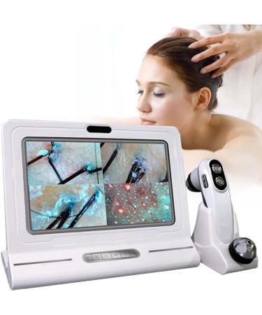 Analyseur de cheveux pour diagnostic de peau d tecteur de cuir chevelu de 11 pouces analyseur de cheveux multifonctionnel d tecteur de peau faciale professionnel 50X/200X machine pour le foyer
