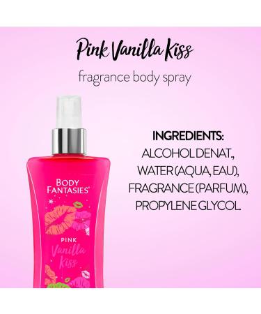 Body Fantasies SIGNATURE Fragrance Body Spray Pink Vanilla Kiss Fantasy 8 Fluid Ounce (BF44) (Pack of 2) Pink Vanilla Kiss Fantasy 8 Fl Oz (Pack of 2) - Buy Online on GoSupps.com