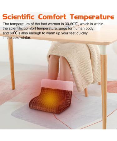 Bute Foot Warmers - Fast Heating Electric Foot Warmers with Washable Lining | 10 Adjustable Temp Levels | Intelligent Timer | Dark Brown - Buy Online on GoSupps.com