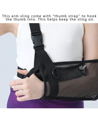 Fotgok Kids Mesh Arm Sling with Waist Strap - Child Size Shoulder Injury Support - Buy Online on GoSupps.com