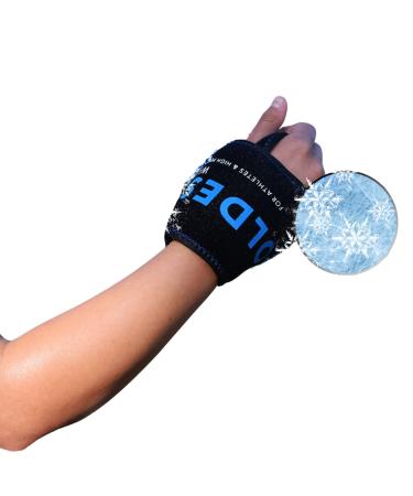 The Coldest Wrist Ice Pack Hand Support Reusable Flexible - Best Cold Therapy Relief for Rheumatoid Arthritis Tendinitis Carpal Tunnel Pain Injuries Swelling Bruises and Pain (Wrist Ice Pack)