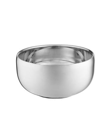 Perfecto Stainless Steel Shaving Bowl. Durable Metal Mug For Shaving Soap & Cream. Perfect Addition To Your Wet Shaving Kit. Double Layer Smooth Shave Unbreakable Mug With Heat Insulation Large (Pack of 1)