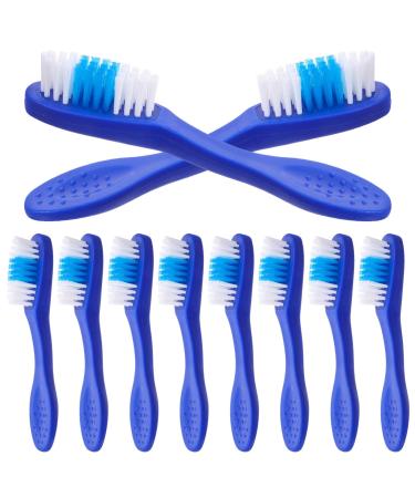 Division Security toothbrush 10 pieces mini toothbrush prison toothbrush thumbsprint toothbrush with a short grip for camping travel pets 9 cm