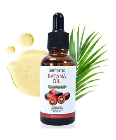 Batana Oil for Hair Growth 100% Raw Organic Batana Hair Mask from Honduras Wild Growth Scalp Promotes Thickness Prevents Loss for Men & Women 30ML