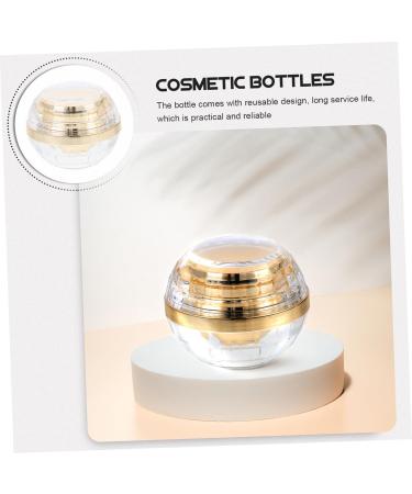 VINTORKY Cream Bottle Cream Sub Jar Multipurpose Sub Container Lotion Container Empty Cosmetic Clear Cosmetic Jar Pot Jar Travel Acrylic Bottle Body Empty Bottle Sample Box 7.1X6X6CM Golden - Buy Online on GoSupps.com