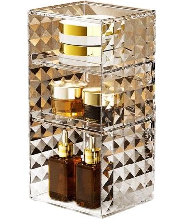 Jildouf Cosmetic Display Cases | Eyeshadow Palette Portable Clear Cosmetic Box Cases for Desk Lipstick Concealer Bathroom Bedroom - Buy Online on GoSupps.com