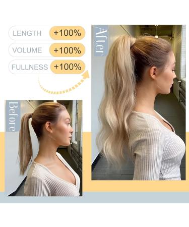 23-inch Dark Red Synthetic Clip-in Ponytail Extension | Straight Hairpiece - Buy Online on GoSupps.com