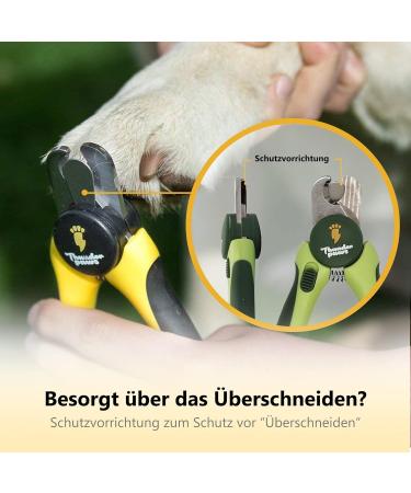 Thunderpaws Professional Dog Claw Scissors with Safety Lock & Nail File - Medium to Large - Green - Buy Online on GoSupps.com
