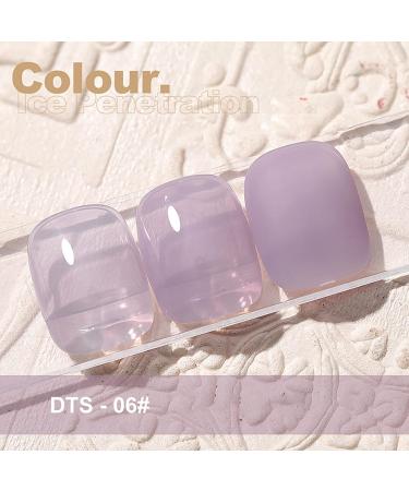 YOXIER Nail Jelly Polish Bright Translucent Jelly Polish Varnish UV Gel 15ml Delicate 6 - Buy Online on GoSupps.com