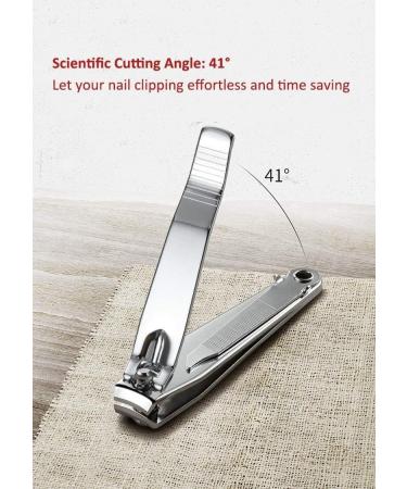 1Pc Heavy Duty Nail Clipper Stainless Steel Toe Finger Nail Clippers Cutter for Men WomenStrong and Long-Lasting - Buy Online on GoSupps.com