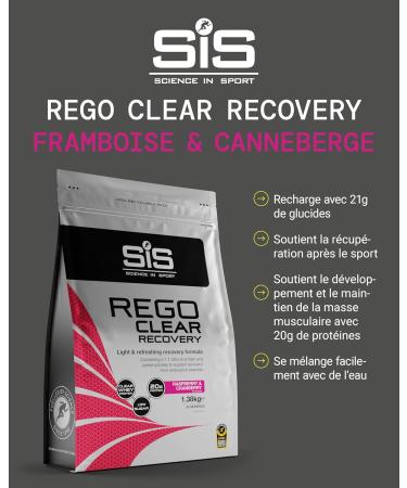 Science in Sport Rego Clear Isolate Powder 1.35 kg Raspberry & Lingonberry - Recovery Drink Powder with Carbohydrates Proteins and Vitamins For Effective Workout - Buy Online on GoSupps.com