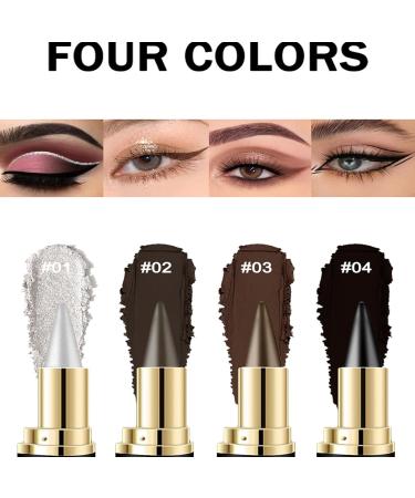 Exhibition Eyeliner Ayky Long Wear Gel Eyeliner Rationalu Gel Eyeliner Ayky Eyeliner Smokey Eyeliners Eyeshadow Pen Black Eyeliner Cream Waterproof Lipstick Eyeliner Crayon (4 MIX) - Buy Online on GoSupps.com