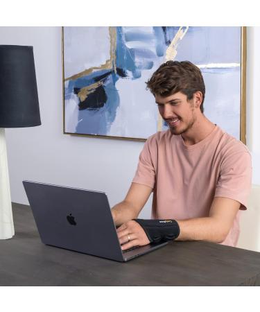 ComfyBrace Copper Infused Wrist Brace - Support for Carpal Tunnel Arthritis & Tendonitis | Left Hand Small/Medium | Men & Women - Buy Online on GoSupps.com