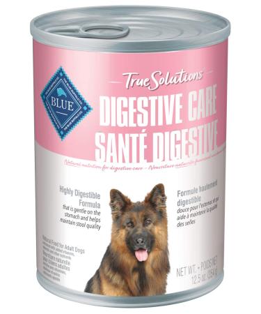Blue Buffalo True Solutions Natural Adult Wet Dog Food Digestive Care 354g cans (Pack of 12) Digestive Care Wet Dog Food