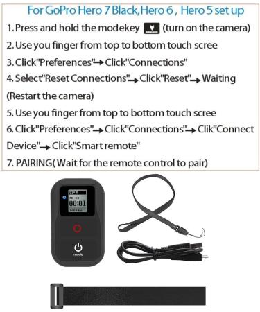 Suptig WiFi Remote for GoPro Hero 8/7/6/5/4/Session/3/3+, Waterproof Wireless Remote (Black) - Buy Online on GoSupps.com