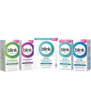 Buy Blink Gel Tears Lubricating Eye Drops 10 mL (Pack of 5) - Soothes Dry Eyes - Fast Shipping Worldwide - Buy Online on GoSupps.com