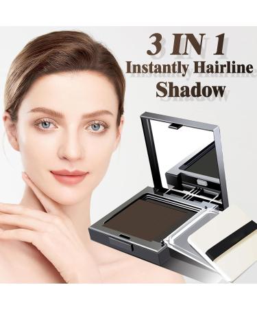 Instantly Hairline Shadow Quick Hairline Cover Powder Hair Root Touch Up For Thinning Grey Hairline Windproof&Sweatproof Quick Cover Grey Hair Root Concealer Beard Line (Coffee) - Buy Online on GoSupps.com