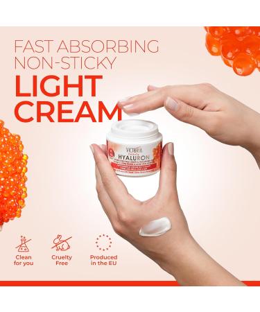 Victoria Beauty Hyaluron cream with retinol antiaging face cream with hyaluronic acid against wrinkles moisturizer with caviar for women and men 2 x 50 ml 25 ml 2er Pack - Buy Online on GoSupps.com